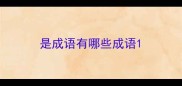 是成语有哪些成语