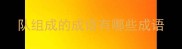 队组成的成语有哪些成语