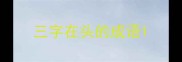 三字在头的成语