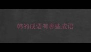 韩的成语有哪些成语