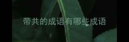 带共的成语有哪些成语