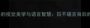 成语文化中的视觉美学与语言智慧目不堪言背后的经典案例