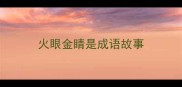 火眼金睛是成语故事