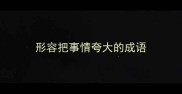 形容把事情夸大的成语