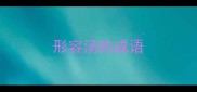 形容汤的成语