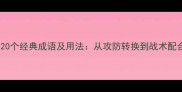 形容乒乓球的20个经典成语及用法从攻防转换到战术配合的成语密码