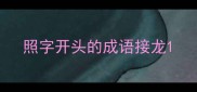 照字开头的成语接龙