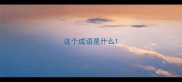 这个成语是什么