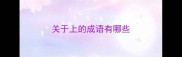 关于上的成语有哪些