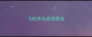 飞的开头成语接龙