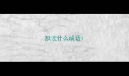 舐读什么成语