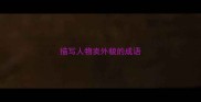 描写人物卖外貌的成语