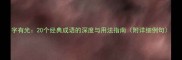 字有光20个经典成语的深度与用法指南附详细例句