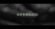 海字有哪些成语