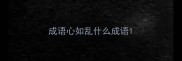 成语心如乱什么成语