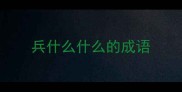 兵什么什么的成语
