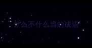 什么不什么当的成语
