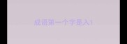 成语第一个字是入