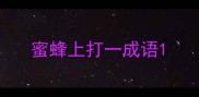 蜜蜂上打一成语