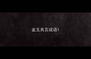 金玉良言成语