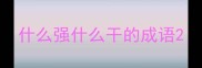 什么强什么干的成语