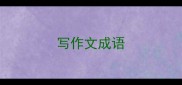 写作文成语