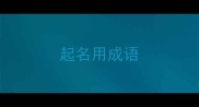 起名用成语