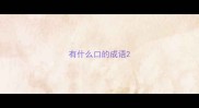 有什么口的成语