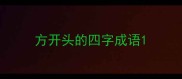 方开头的四字成语