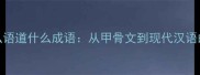 必知的50个什么语道什么成语从甲骨文到现代汉语的趣味语言文化