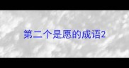 第二个是愿的成语