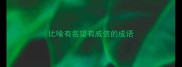 比喻有名望有威信的成语
