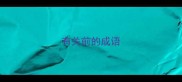 有关前的成语