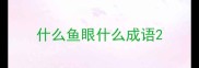 什么鱼眼什么成语