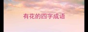 有花的四字成语