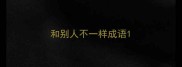 和别人不一样成语