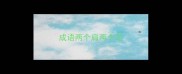 成语两个肩两个足