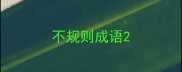 不规则成语