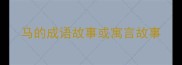 马的成语故事或寓言故事