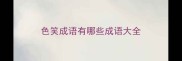 色笑成语有哪些成语大全