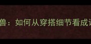 衣冠楚楚vs衣冠禽兽如何从穿搭细节看成语中的处世智慧