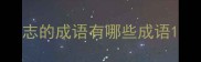 志的成语有哪些成语