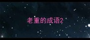 老重的成语
