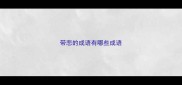 带悲的成语有哪些成语