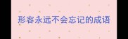 形容永远不会忘记的成语