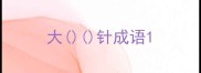 大针成语