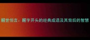醒世恒言醒字开头的经典成语及其背后的智慧