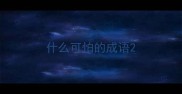 什么可怕的成语