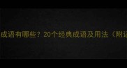 退字结尾的成语有哪些20个经典成语及用法附记忆技巧