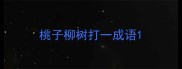 桃子柳树打一成语